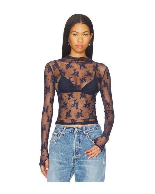 Top De Capas Lady Lux En Color Azul Marino Talla (También En M, S, Xs) Free People de color Blue