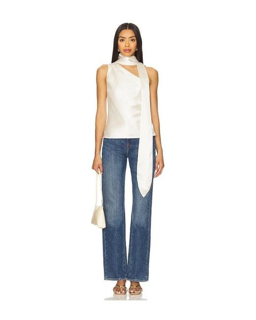Line & Dot Blue X Revolve Gloss Top