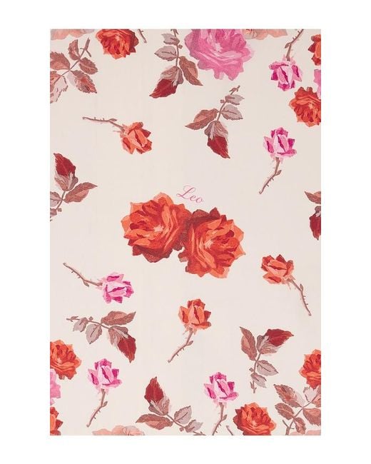 FRAME Pink X Alexandra Leclerc The Lucky Silk Scarf