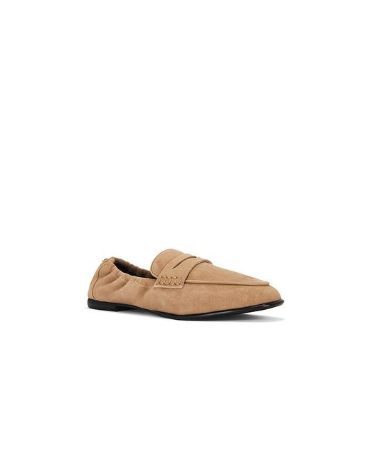 Jonathan Simkhai White Danna Suede Loafer