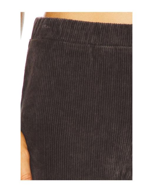 Barefoot Dreams Black Stretch Cord Wide Leg Pant