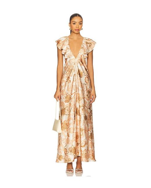 MISA Los Angles Metallic Kleid Velora