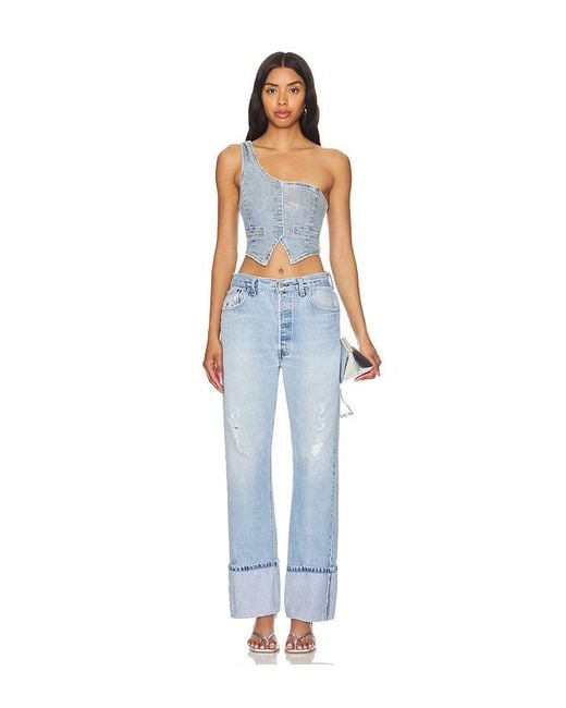 AFRM Blue Gretchen Vest Top