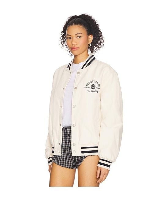 Tommy Hilfiger White Jacke Varsity