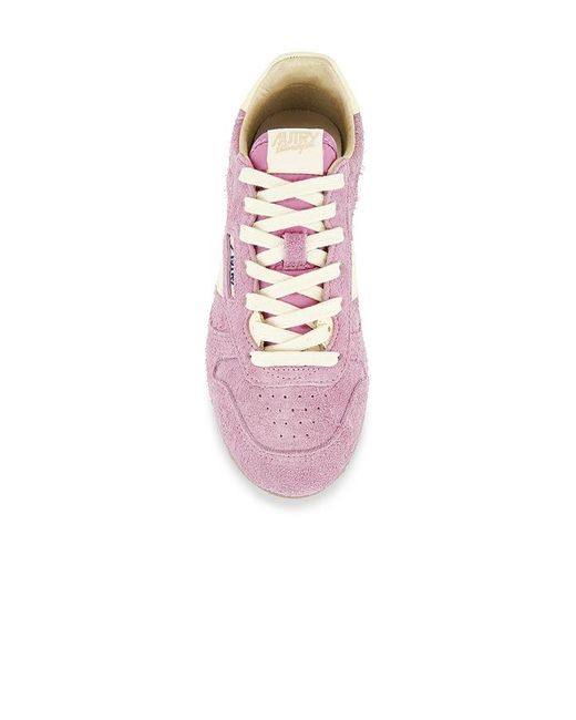 Autry Pink Windspin Low Sneaker