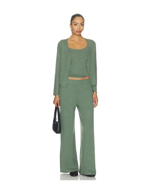 Eberjey Green Pointelle Cardigan