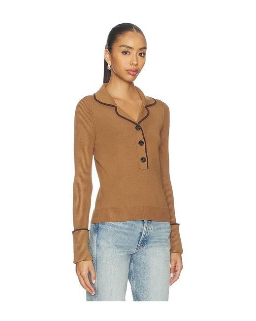 Monse Blue Knitted Pajama Top