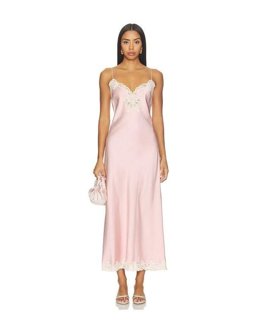 LoveShackFancy Pink Lomira Dress