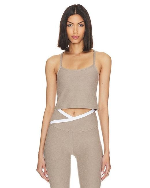 Beyond Yoga Natural Spacedye Slim Racerback Cropped Tank