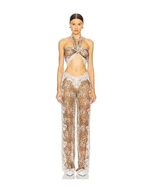 The Dolls House Natural Fara Top And Trousers