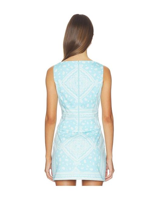 Amanda Uprichard Blue Ines Top