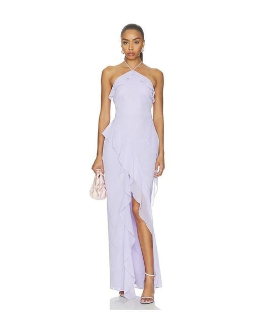 Amanda Uprichard White Alessandra Maxi Dress