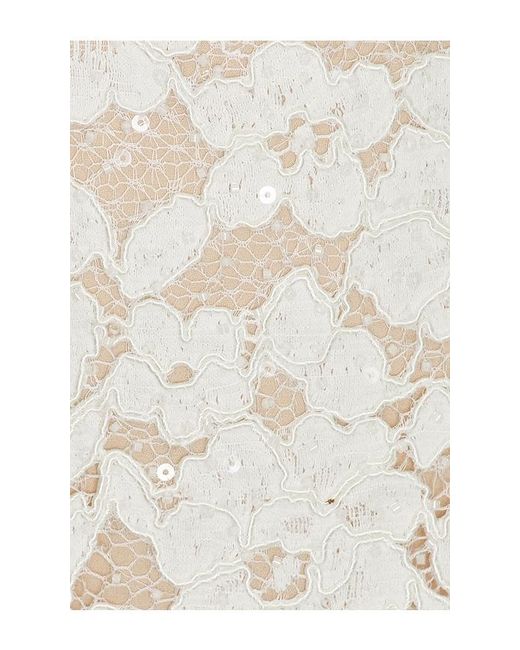 SAU LEE White Daphne Lace Dress