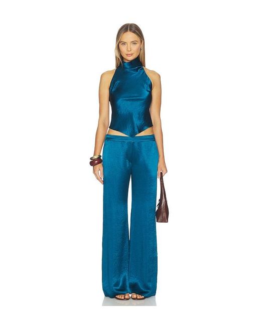 Amanda Uprichard Blue Arielle Top