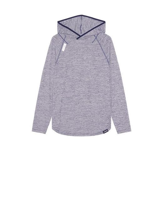 Legends Blue Enzo Long Sleeve Tee Hoodie for men