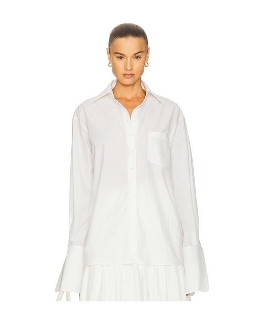 Helsa White Classic Oversized Shirt