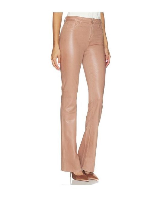 L'Agence White Ruth Straight Leg Raw Hem Jeans