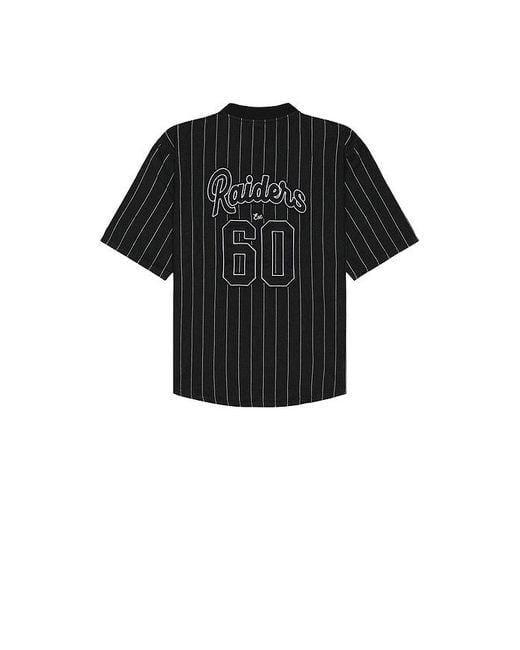 The Wild Collective Trikot-Shirt Mit Reissverschluss Vorn Raiders in Black für Herren