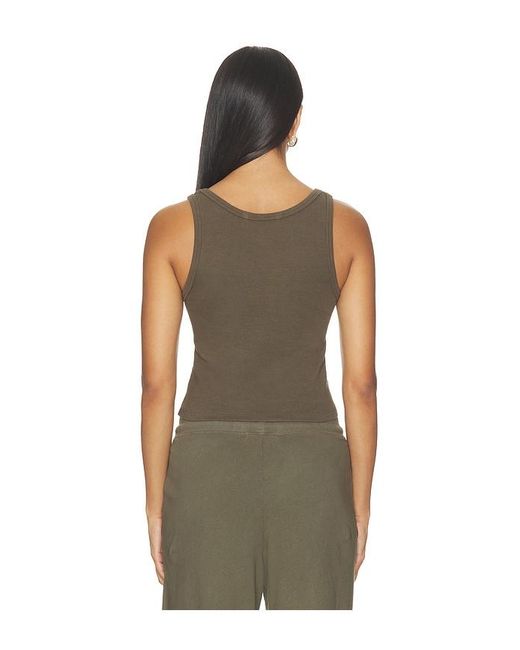 PERFECTWHITETEE Green Blondie Structured Rib Bra Friendly Tank