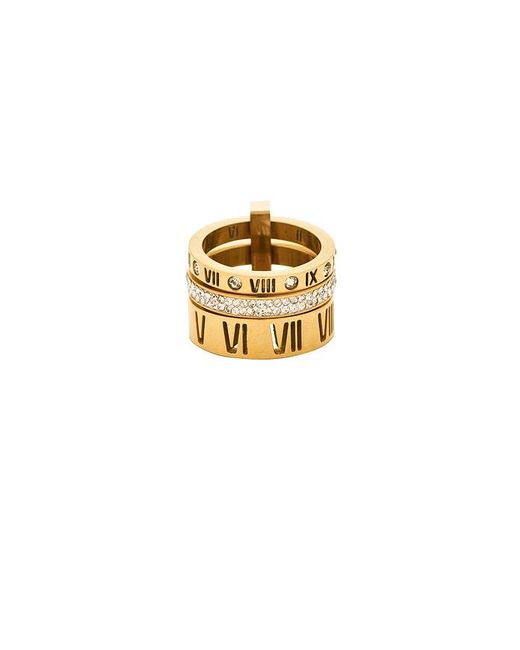 Mazin Jewels White Roman Numeral Ring