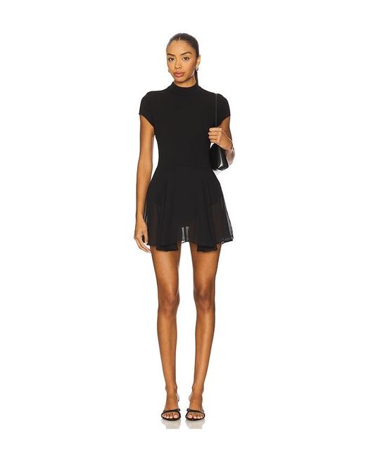 Lovers + Friends Black Mai Mini Dress