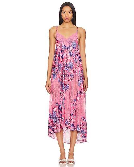 ROBE NUISETTE MAXI IMPRIMÉ FIRST DATE Free People en coloris Pink