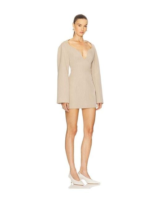 Camila Coelho Natural Leona Mini Dress