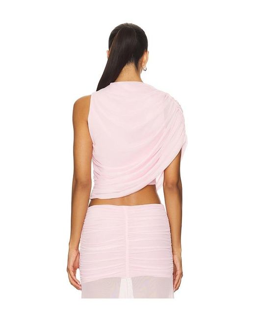 Amanda Uprichard Pink X Revolve Leo Top