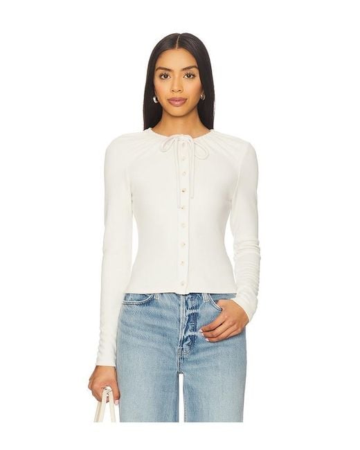 geel White Jane Cardigan