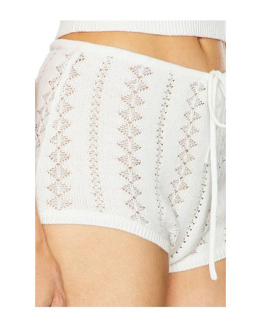 Helsa White Adam Shorts