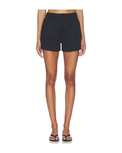 Onia Blue Stretch Linen Short