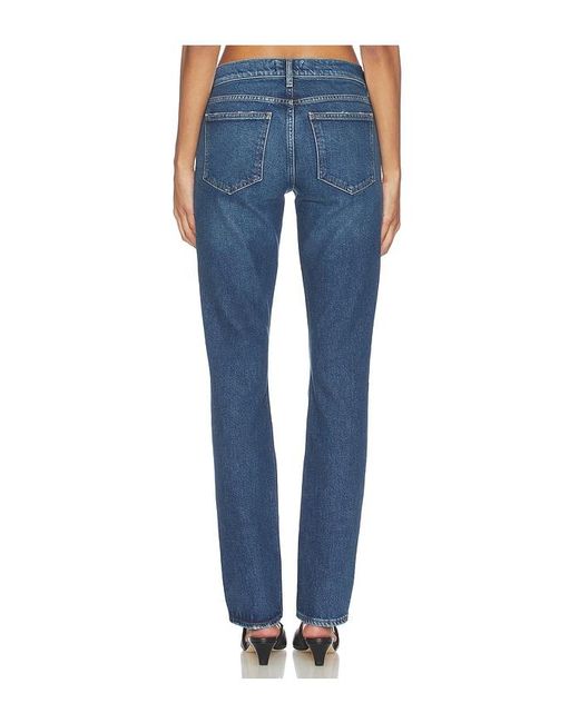 Agolde Blue Cocktail Low Rise Stacked Skinny Jeans