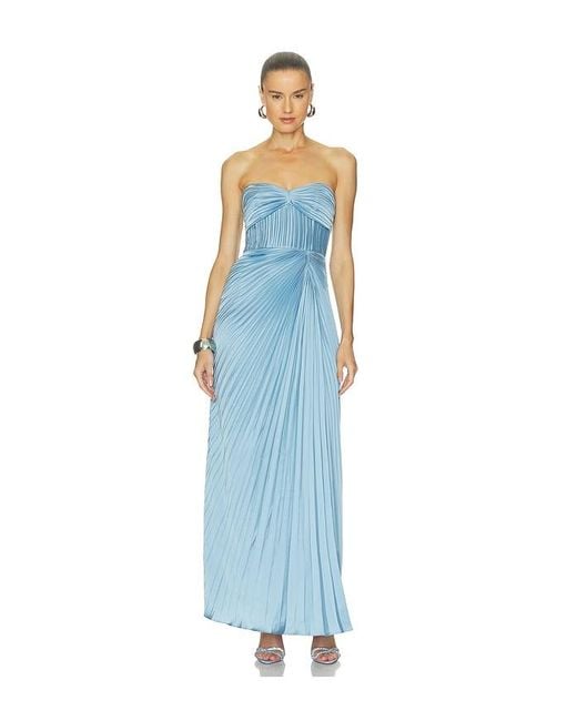 AMUR Blue Joyceann Sweetheart Gown