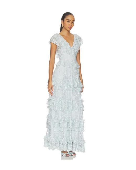 Sea White Sharleen Lace Vneck Dress