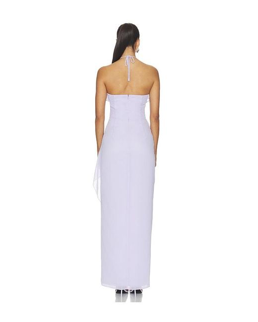 Amanda Uprichard White Alessandra Maxi Dress
