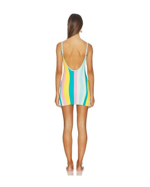 Kulani Kinis Multicolor Rib Knit Mini Dress