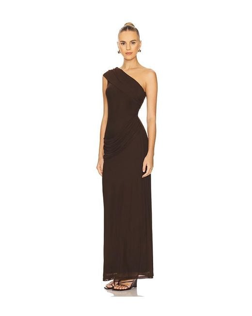 superdown Brown Fleur Maxi Dress