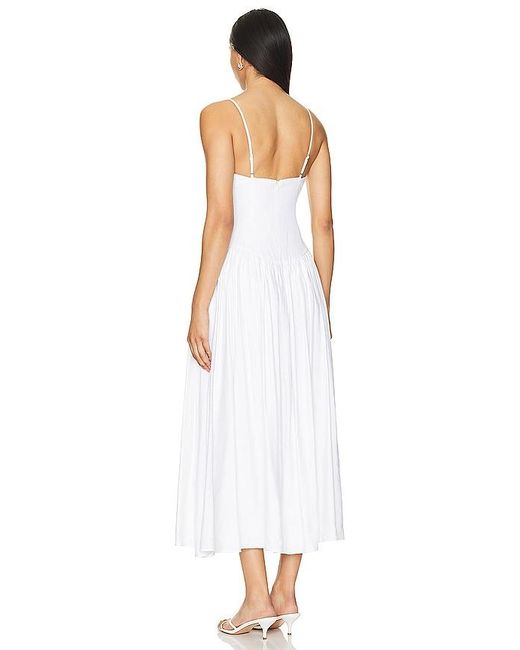 Tularosa White Harriett Midi Dress