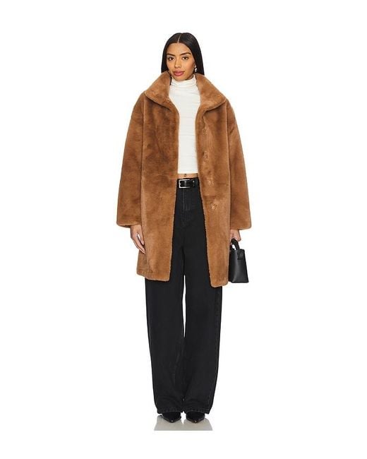 Apparis Black Blair Mid Length Coat