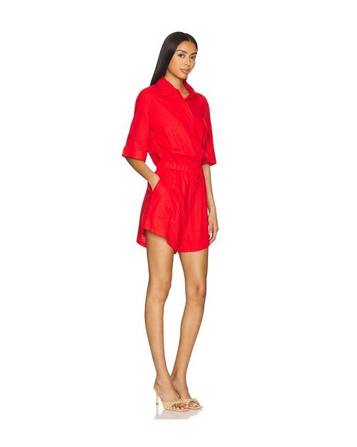 Seafolly Sunside プレイスーツ Red