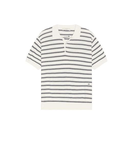 DUNST Blue Striped Polo for men