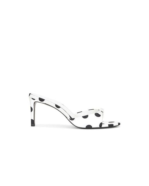 Black Suede Studio White Albie 65 Mule