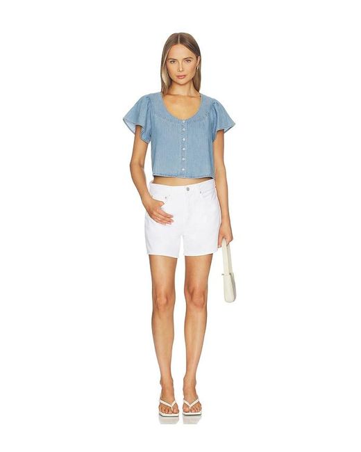 PAIGE Blue Belle Top