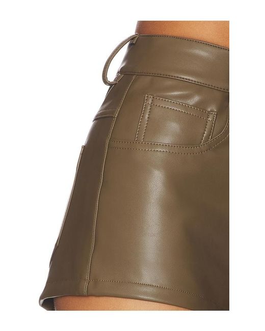Norma Kamali Multicolor High Waist Jean Short