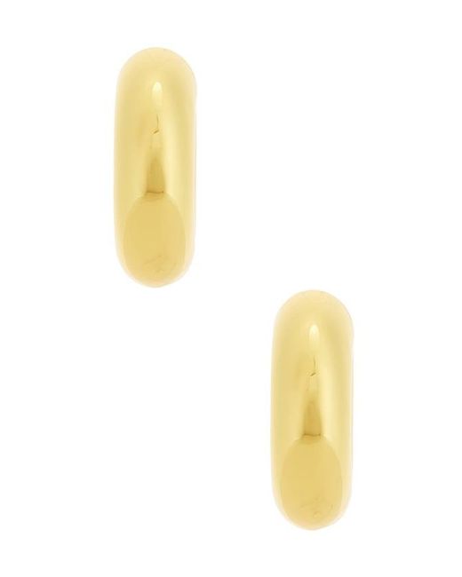 Eliou Metallic Jumbo Devon Hoop Earrings