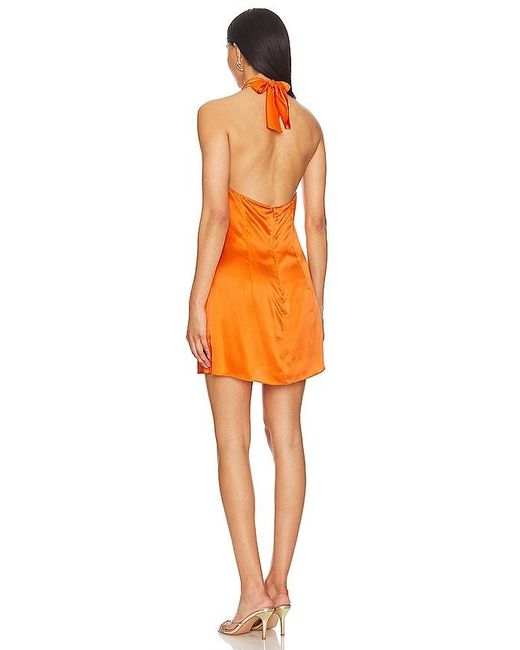 Amanda Uprichard Orange Jade Mini Dress