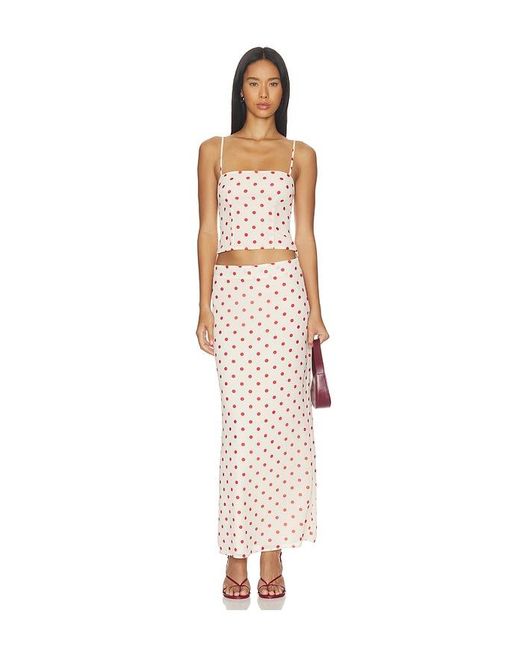 MORE TO COME White Annie Maxi Skirt