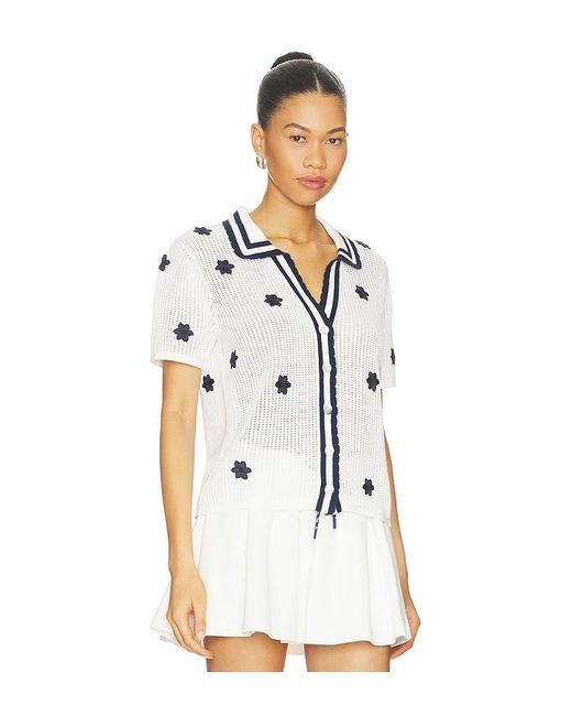 The Upside White Piazza Koa Knit Top
