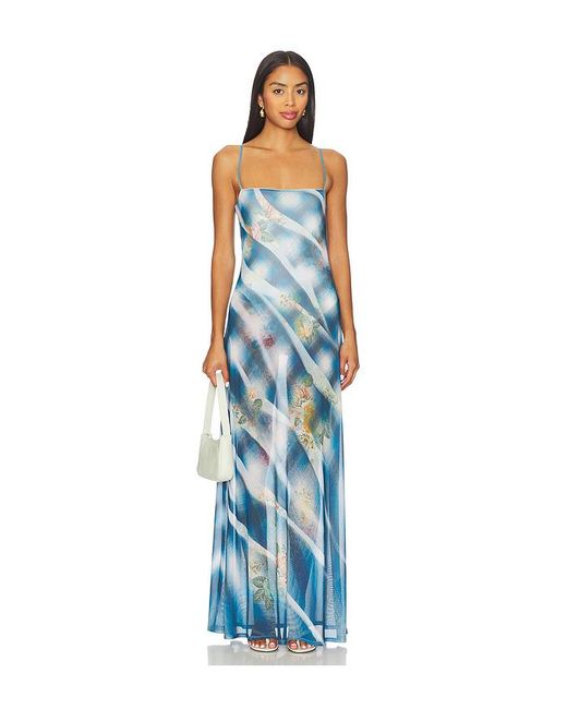 AFRM Blue Shea Dress