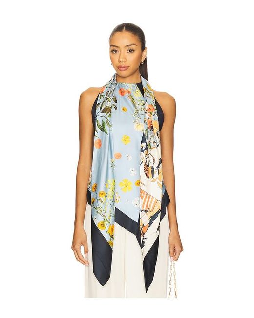 Monse White Printed Scarf Top
